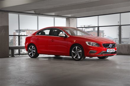 Front, three-quarter, static image of the Volvo S60 R-Design