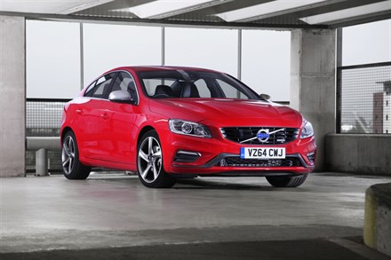 Front, three-quarter, static image of the Volvo S60 R-Design