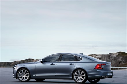 Rear Quarter Profile Volvo S90 Mussel Blue