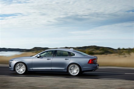 Location Rear Quarter Left Volvo S90 Mussel Blue